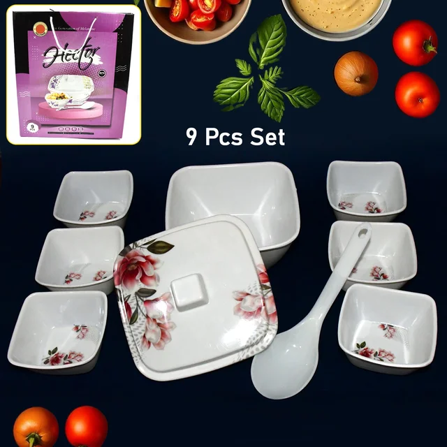 Plastic Dinner Set – 9-Piece Lightweight & Durable | Hector