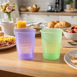 Plastic Drinking Glass 200 ML – Durable & Lightweight Mix Colors
