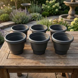 Plastic Flower Pot Planter Set – Ideal for Indoor & Outdoor Gardens