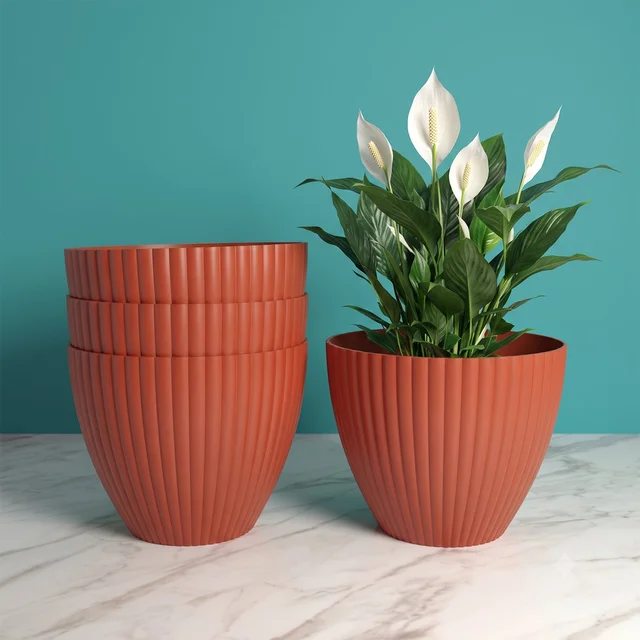 Plastic Flower Pots – Durable Round Planters for Home & Garden | Plant Edge
