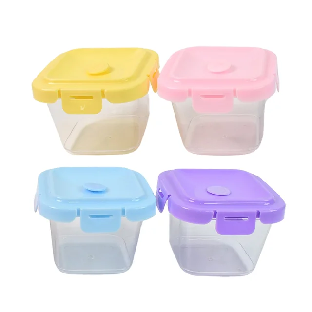 Plastic Food Storage Containers – 500ml 4 Pcs Leak-Proof Set | Organivo