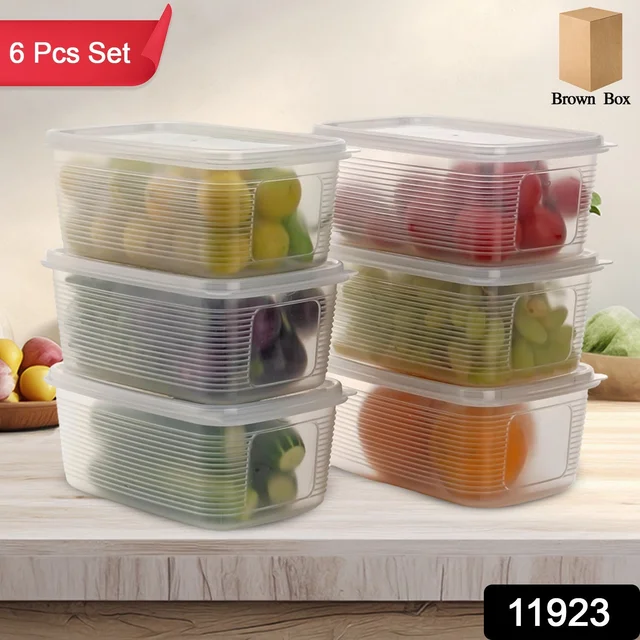 Plastic Food Storage Containers – 6-Piece Airtight Set for Kitchen