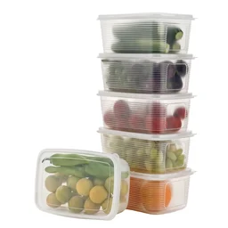Plastic Food Storage Containers – 6-Piece Airtight Set for Kitchen