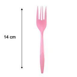 Plastic Fork 24 Pc Set Reusable Multicolour Dinner Forks Unbreakable (24 Pc Set)