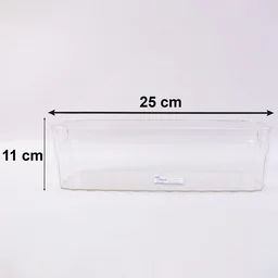 Plastic Fridge Organizer Basket – Clear Storage Solution for Kitchen