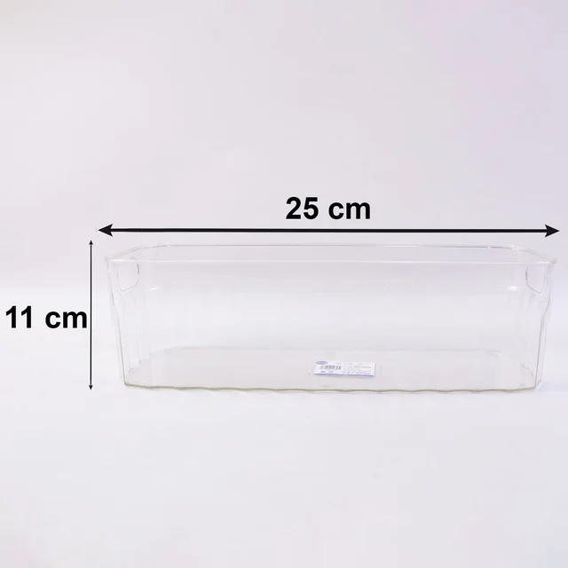 Plastic Fridge Organizer Basket – Clear Storage Solution for Kitchen
