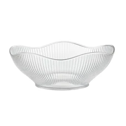 Plastic Fruit Storage Basket – Durable & Elegant Ripple Design