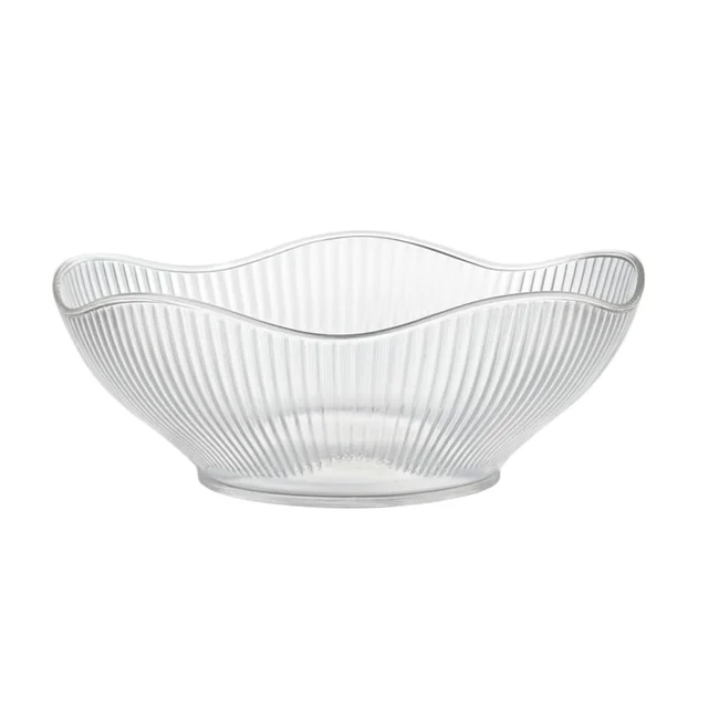 Plastic Fruit Storage Basket – Durable & Elegant Ripple Design