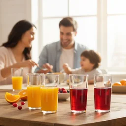 Plastic Glasses Set – Unbreakable Transparent 350ml (Set of 6)