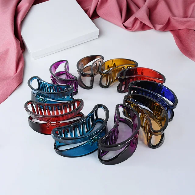 Plastic Hair Clamp Grip – Durable Matte Finish Barrette