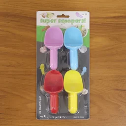 Plastic Ice Cream Scoop – 4 Pc Multipurpose Kitchen Set
