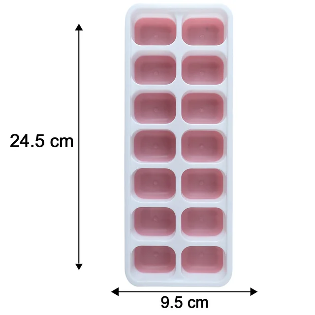 Plastic Ice Cube Tray – Durable with Lid for Easy Freezing