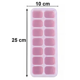 Plastic Ice Cube Tray with Lid – Hygienic & Easy Release, Pack of 2