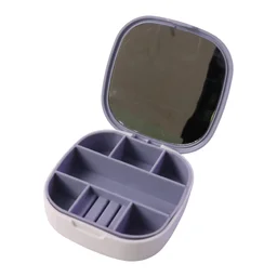 Plastic Jewelry Storage Box – Compact & Travel-Friendly Organizer
