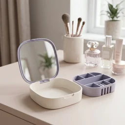 Plastic Jewelry Storage Box – Compact & Travel-Friendly Organizer