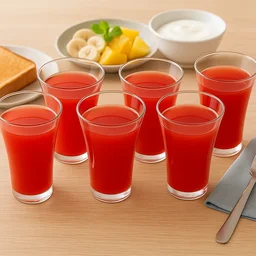 Plastic Juicy Glasses Set – 300ml Unbreakable | Serve Stellar