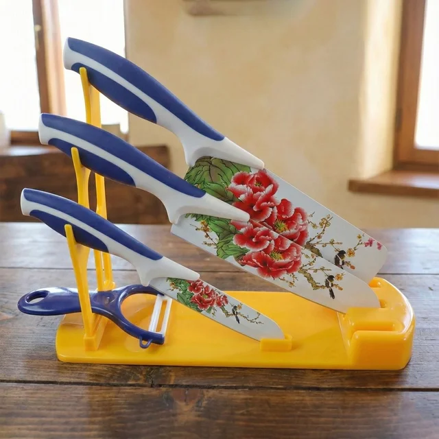 Plastic Kitchen Knife Stand – Durable & Space-Saving | CookAura