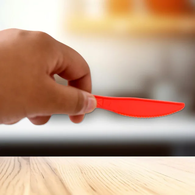 Plastic Knives – Durable Reusable Cutlery Pack of 8