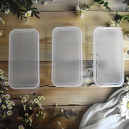 Plastic Lunch Box Set – 3-Piece Square Storage | Konvex