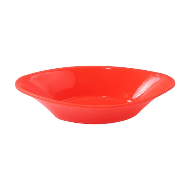 Plastic Marin Serving Bowl – Deep Oval Red Glossy Finish