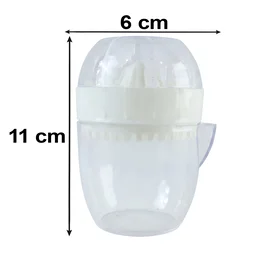 Plastic Mini Manual Citrus Lemon Orange Squeezer with Cup (1 Pc)