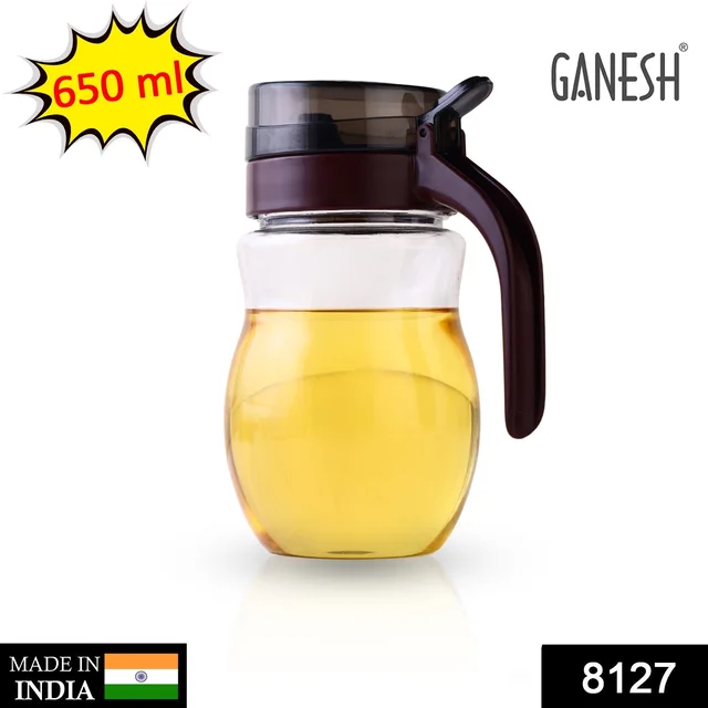 Plastic Oil Dispenser 650ml – Anti-Drip Small Nozzle | Ganesh