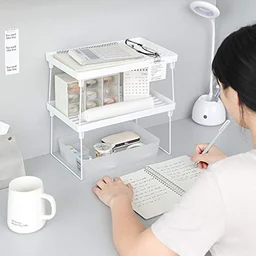 Plastic Organizer Storage Rack – Foldable & Rust-Proof Design