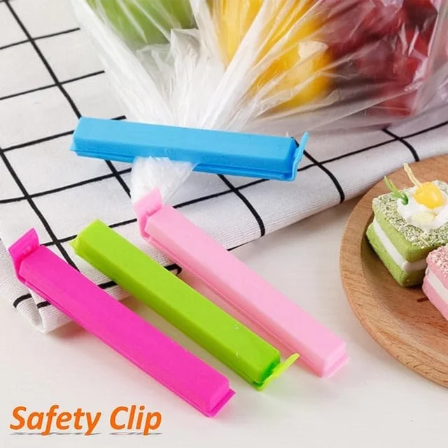 Plastic Pouch Sealer Clips – 18-Piece Airtight Food Bag Clips