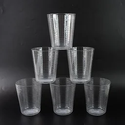 Plastic Ringo Glass – Durable 300ml Crystal-Clear Tumbler