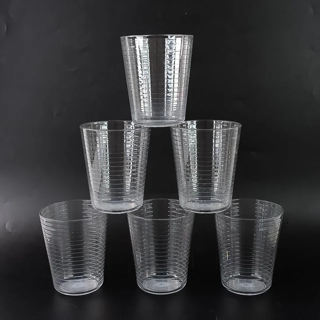 Plastic Ringo Glass – Durable 300ml Crystal-Clear Tumbler