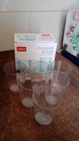 Plastic Ringo Glass – Durable 300ml Crystal-Clear Tumbler