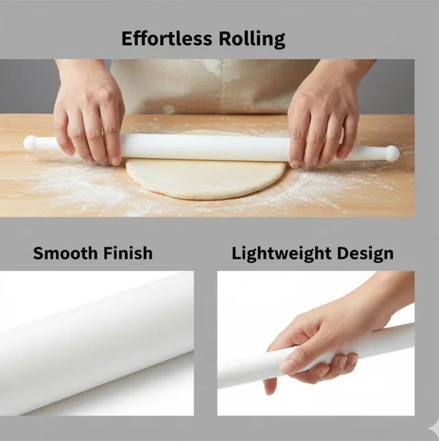 Plastic Rolling Pin – Smooth Chapati Making | ChefArmor