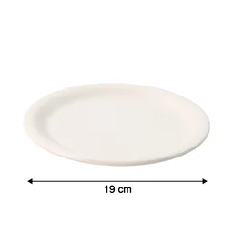 Plastic Round Dinner Plate – 19 cm Durable & Lightweight