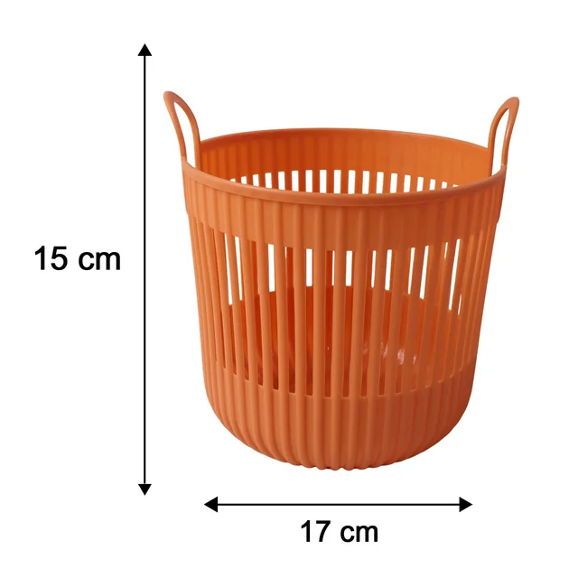 Plastic Round Storage Basket – Durable and Portable Organizer