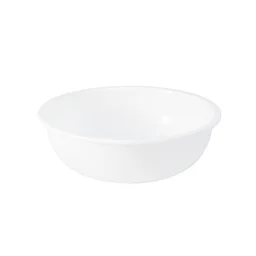 Plastic Serving Bowl 6 Inch – Deep Round White Kitchen Bowl