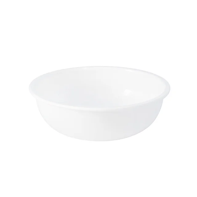Plastic Serving Bowl 6 Inch – Deep Round White Kitchen Bowl