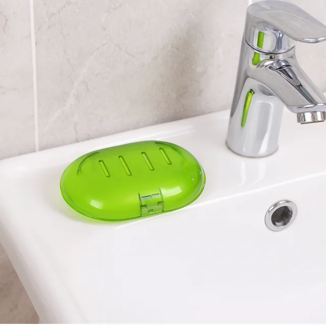 Plastic Soap Dish – Wall Mounted Self-Adhesive | VelvetBubbles
