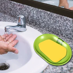 Plastic Soap Dish – Wall Mounted Self-Adhesive | VelvetBubbles