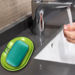 Plastic Soap Dish – Wall Mounted Self-Adhesive | VelvetBubbles