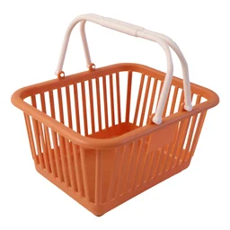 Plastic Storage Basket with Foldable Handles – Compact & Durable Organiser