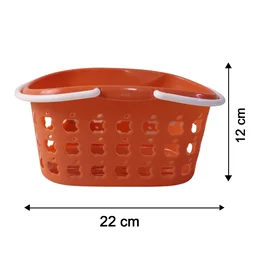 Plastic Storage Basket with Handle – Durable & Lightweight for Home & Shopping