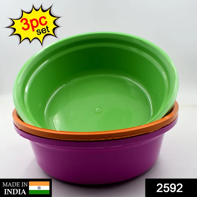 Plastic Storage Bowls Set of 3 – Multipurpose & Durable | Storenzo