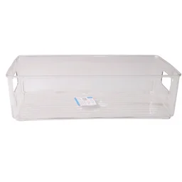 Plastic Storage Box Organizer with Handles – Clear & Space-saving