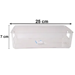 Plastic Storage Box Organizer with Handles – Clear & Space-saving