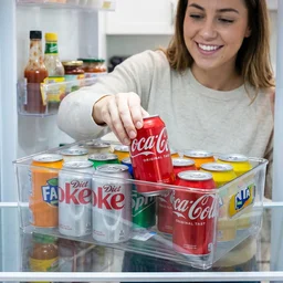 Plastic Storage Box Organizer with Handles – Clear & Space-saving