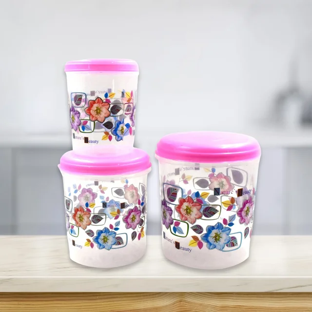 Plastic Storage Container Set – 3 Pc Home & Office | Storenzo