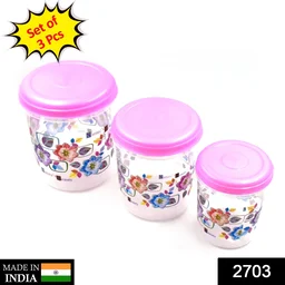 Plastic Storage Container Set – 3 Pc Home & Office | Storenzo