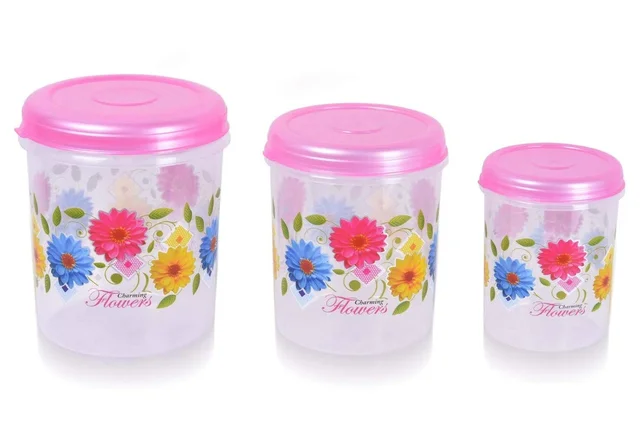 Plastic Storage Container Set – 3 Pc Home & Office | Storenzo