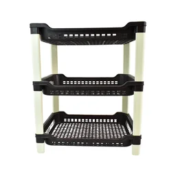 Plastic Storage Rack – 3-Tier Durable Multi-Use Organizer