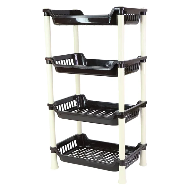 Plastic Storage Rack – 4-Layer Multi-Purpose Organizer